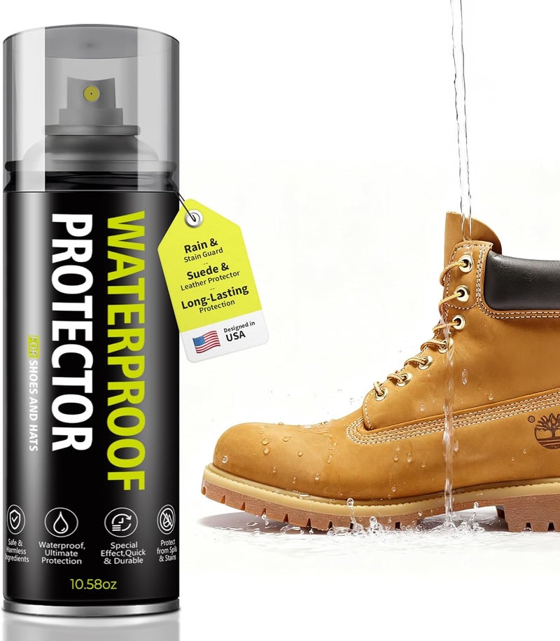 MOYAMUTU Shoe Protector Spray: Rain Stain Dirt Waterproof Shoe Spray, Nano Protection for Sneaker Suede Leather Boot Hat - Image 1
